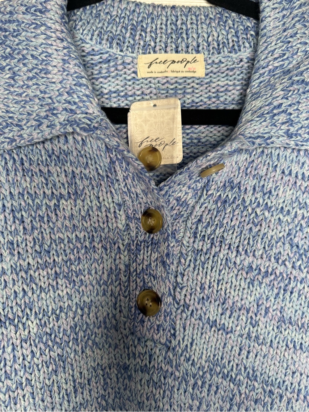 NWT Free People On The Roll Knit Polo - Picture 3 of 11